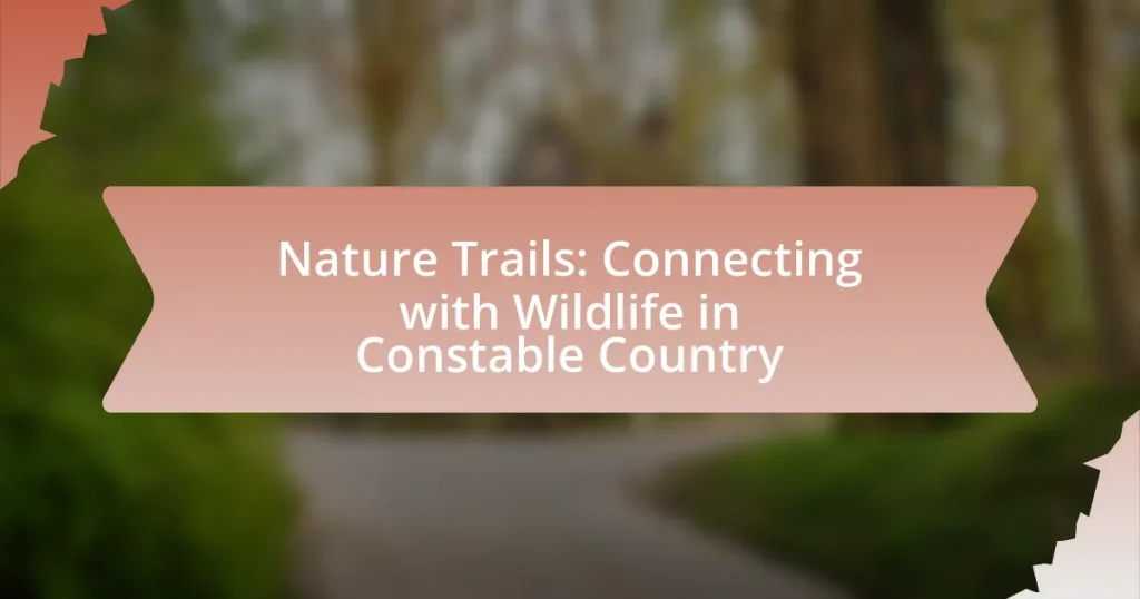 Nature Trails: Connecting with Wildlife in Constable Country
